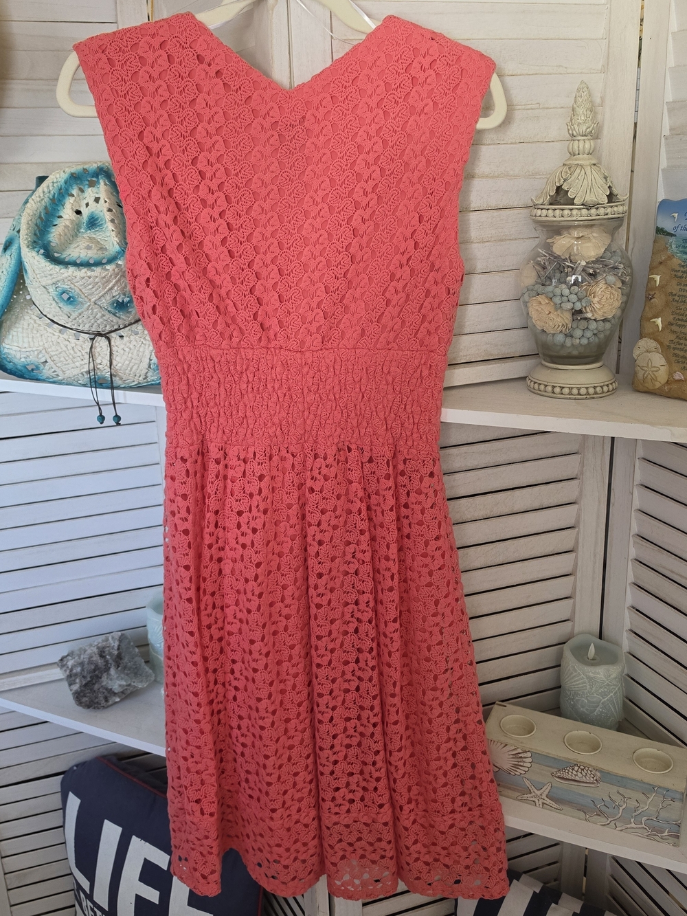 Rabbit Rabbit Rabbit Pink Crochet Dress SZ S - Picture 4 of 4